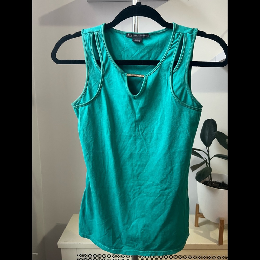 Aqua Green Armani Exchange Top